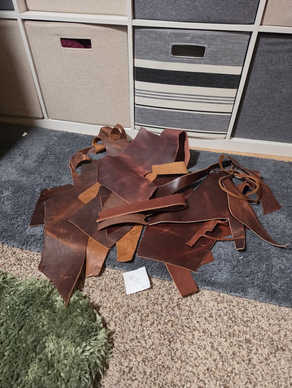 KMM Brown Leather Scraps